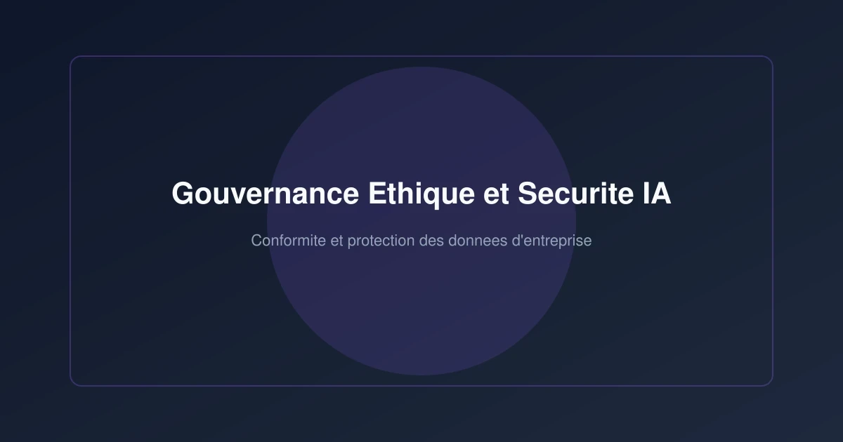 Gouvernance Éthique et Sécurité IA